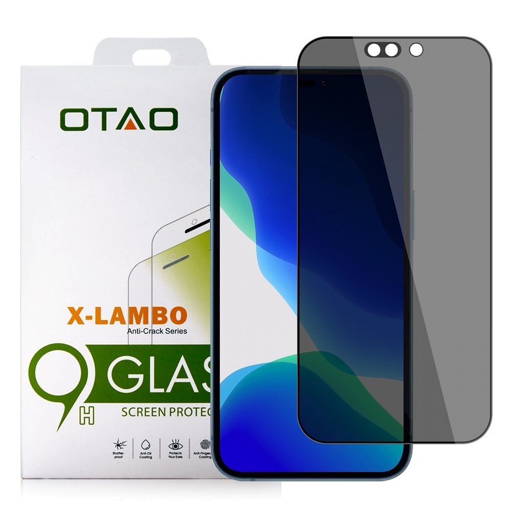 OTAO Full Privacy Screen Protector for iPhone 14 pro max