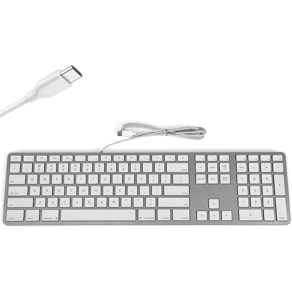 Matias - Keyboard for Mac with USB-C / Silver 