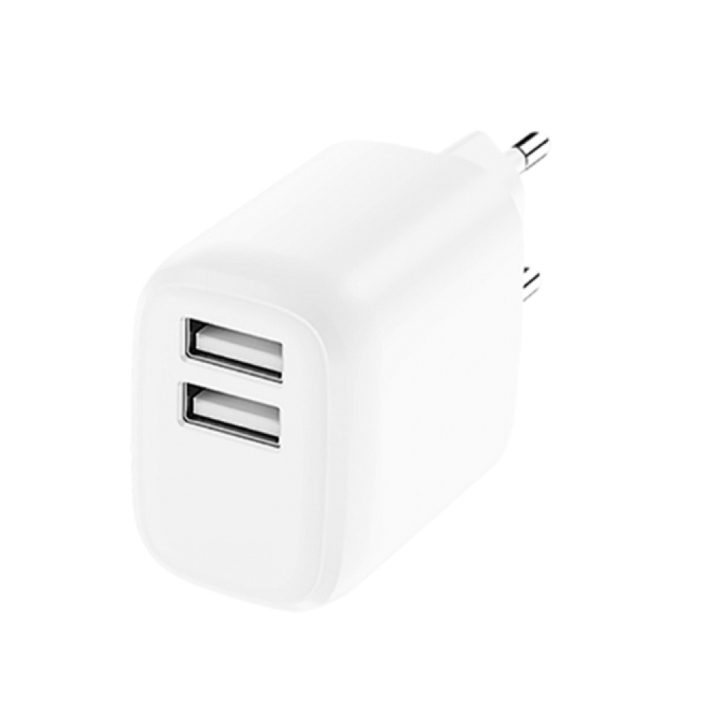 Essentials Dual 12W Wall Charger White