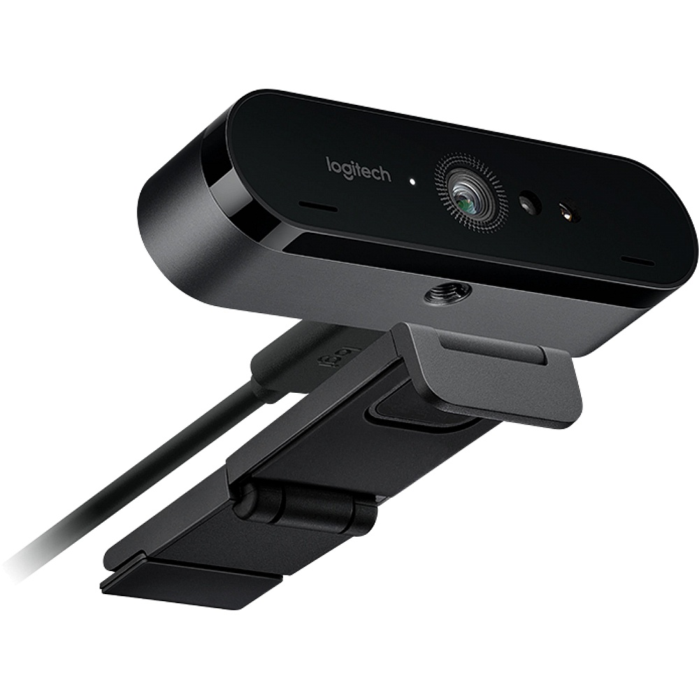 Logitech - Brio 4K Ultra HD Webcam With RightLight / Black