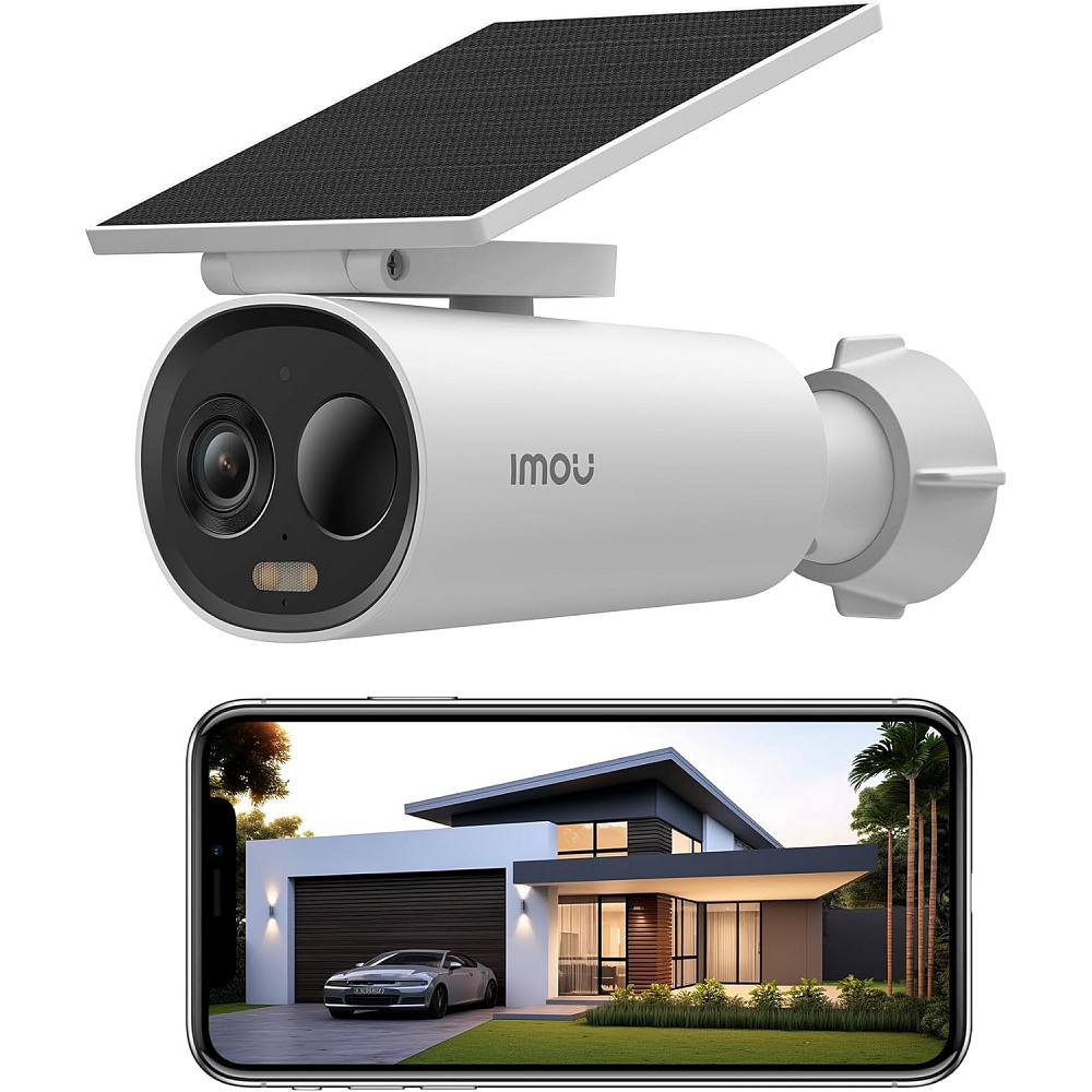Imou - Cell 3C Camera with Solar Panel / White