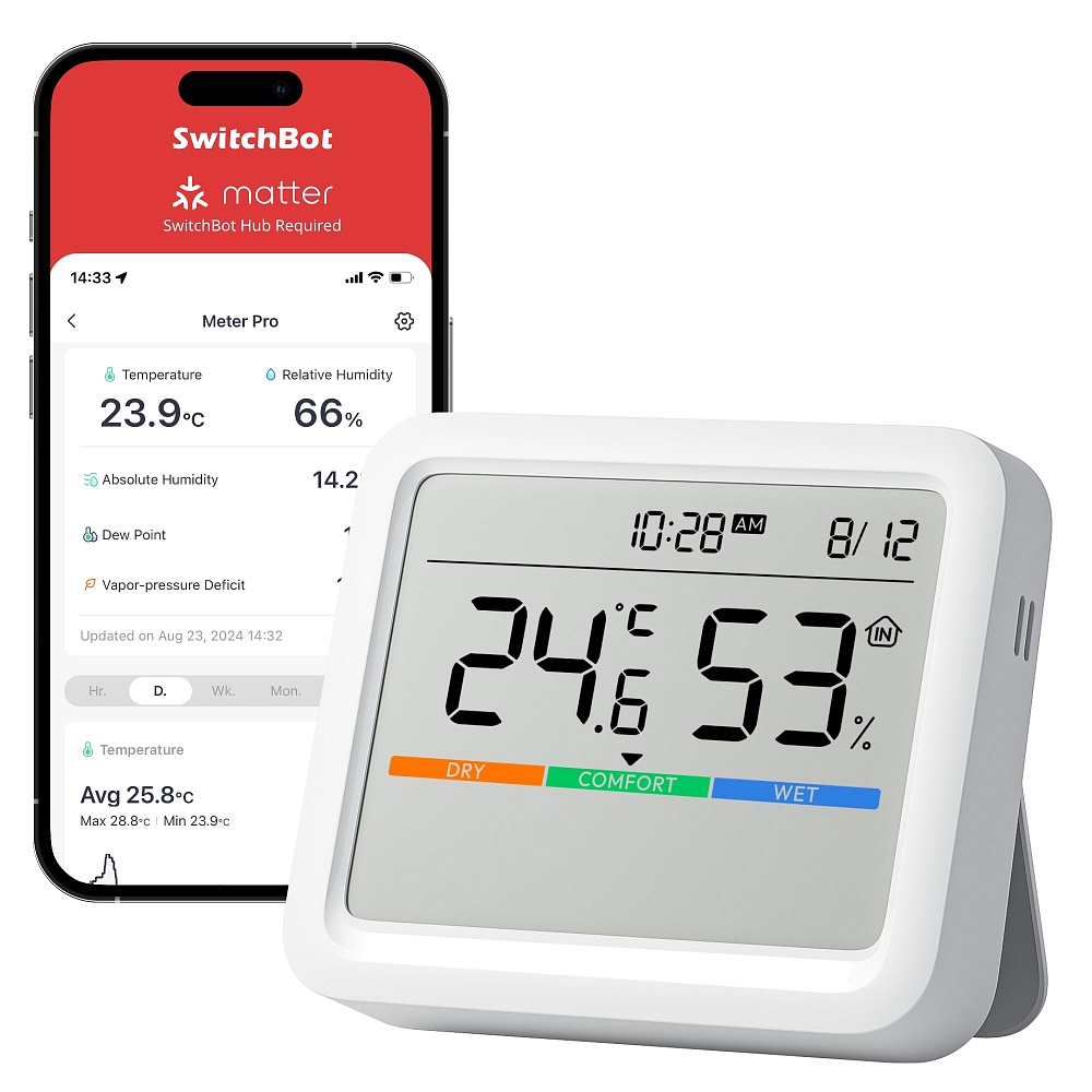 SwitchBot - Meter Pro (Thermometer & Hygrometer) / White 