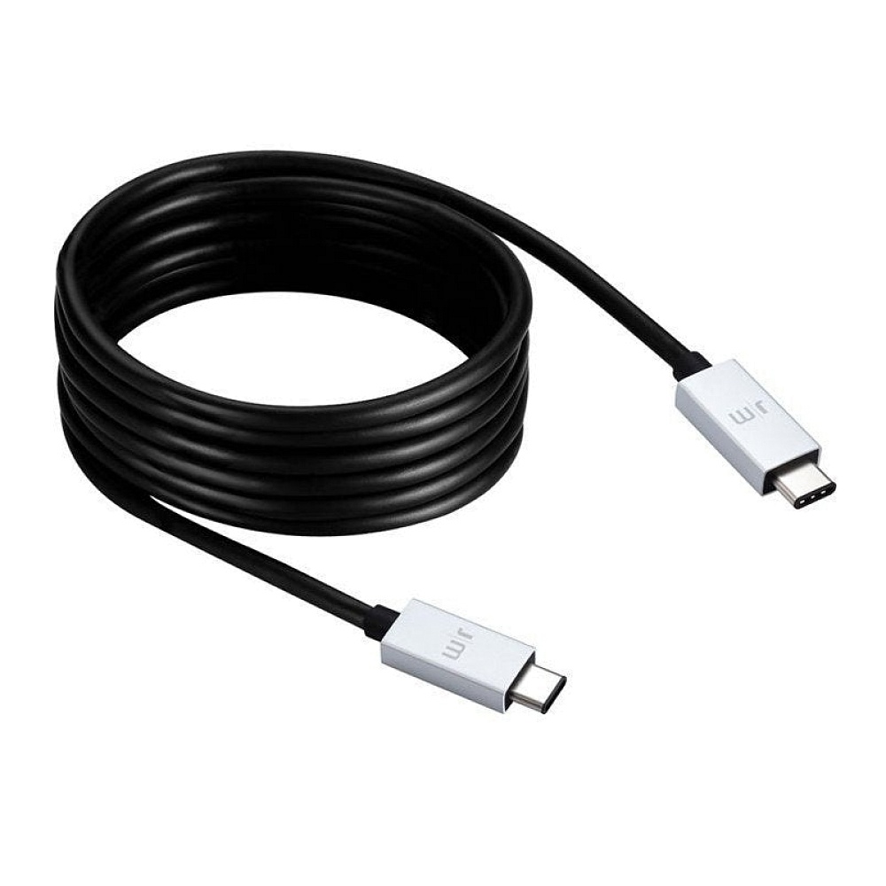 JustMobile - AluCable USB-C to USB-C Cable (2m) / Black