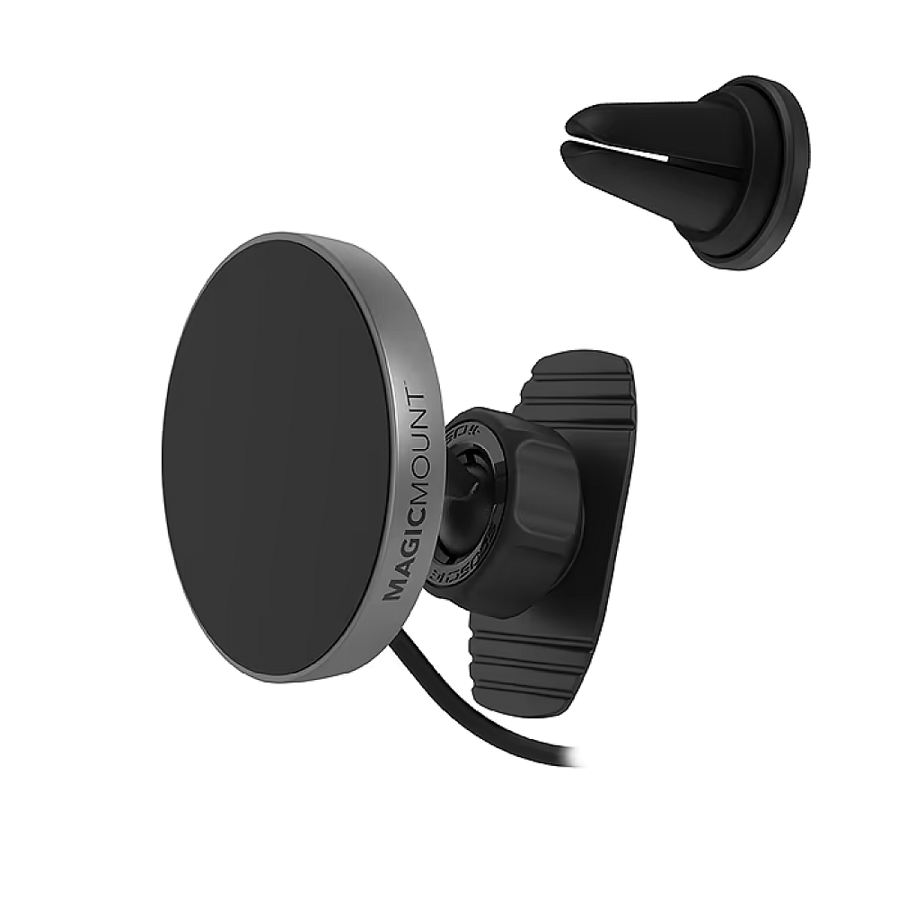 Scosche - MagicMount Pro MagSafe Compatible Wireless Charging Dash/Vent Mount / Black