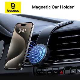Baseus - C02 Magnetic Phone Holder / Cluster Black
