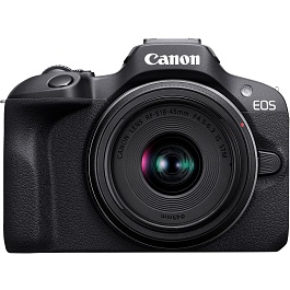 Canon - R100 Camera with 18-48mm Lens / Black