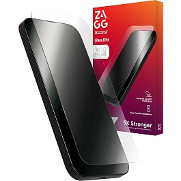 Zagg - Glass Elite Tempered Glass Screen Protector for iPhone  Easy Installation / Clear