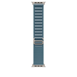 Apple - 49mm Alpine Loop (M) / Light Blue/Natural Titanium Finish