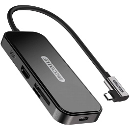 Sitecom - USB-C Multiport Adapter (with USB-C Power Delivery 100W) / Black