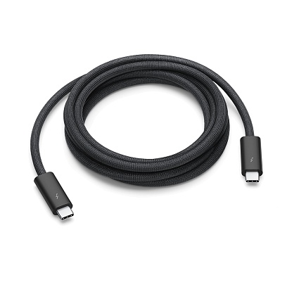 Apple - Thunderbolt 3 Pro Cable (2m) / Black Black