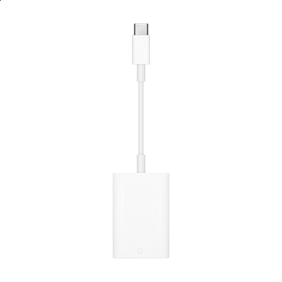 Apple - USB-C to SD Card Reader / White White