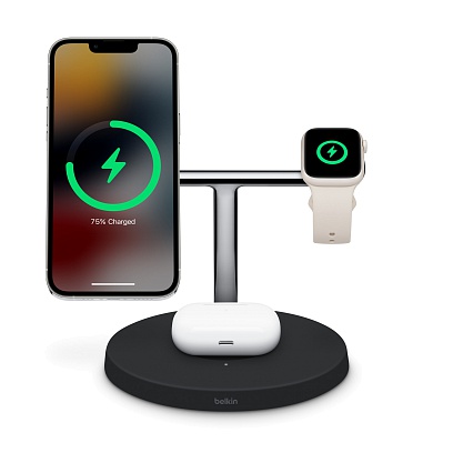 Belkin - BOOST CHARGE™ PRO 3in1 Wireless Charger with MagSafe V2  