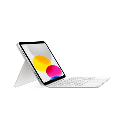 Apple - Magic Keyboard Folio for iPad / White White