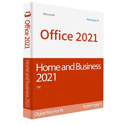 Microsoft - Office Home and Business 2021 / Hebrew ללא צבע