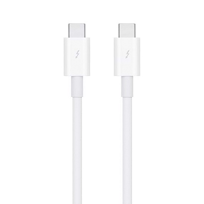 Apple - Thunderbolt 3 (USB-C) Cable (0.8m) / White White