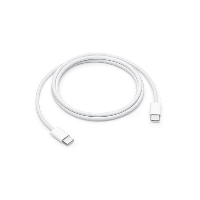 Apple - USB-C Woven Charge Cable (1m) / White White
