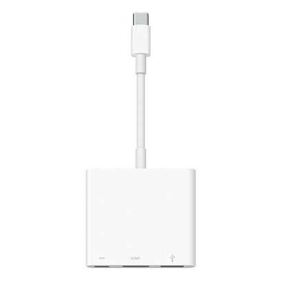 Apple - USB-C Digital AV Adapter / White White