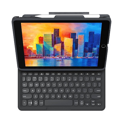Zagg - Pro Keys Keyboard & Case for iPad 10.2 (7th/8th/9th Gen) / Black Black