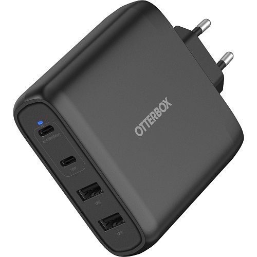 OtterBox - USB-C & USB-A 100W GaN 4-Port Power Adapter / Black