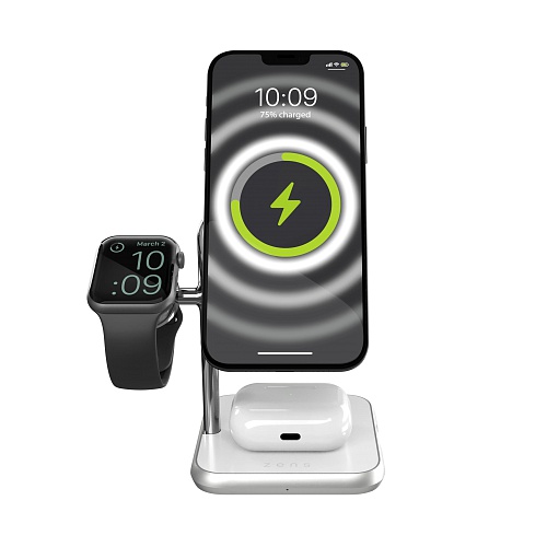 ZENS - 4-in-1 MagSafe + Watch Wireless Charging Station