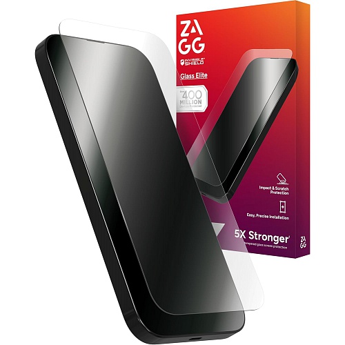 Zagg - Glass Elite Tempered Glass Screen Protector for iPhone  Easy Installation / Clear