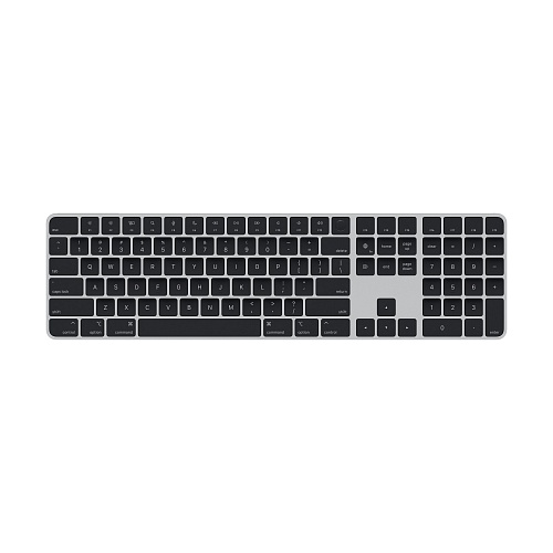 Apple - Magic Keyboard with Touch ID and Numeric Keypad for Macs with Apple silicon (Hebrew) / Black Keys
