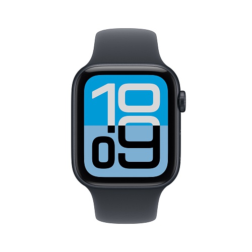Apple - Apple Watch SE 3 GPS 44mm / Midnight Aluminium Case with Midnight Sport Band (S/M)