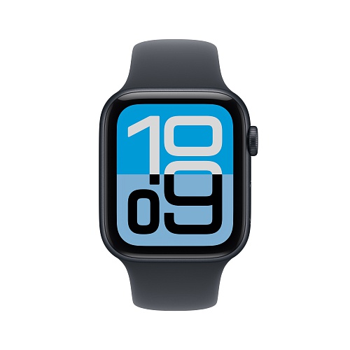 Apple - Apple Watch SE 3 GPS + Cellular 44mm / Midnight Aluminium Case with Midnight Sport Band (S/M)
