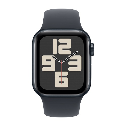 Apple - Apple Watch SE GPS 40mm / Midnight Aluminium Case with Midnight Sport Band (S/M)