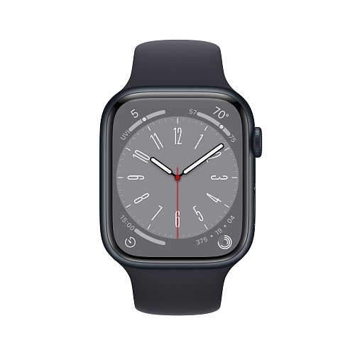 Apple - Apple Watch Series 8 GPS + Cellular 45mm / Midnight Aluminium Case / Midnight Sport Band