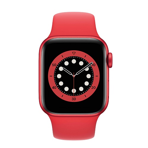 Apple - Apple Watch Series 6 GPS + Cellular 40mm / PRODUCT(RED) Aluminium Case with PRODUCT(RED) Sport Band