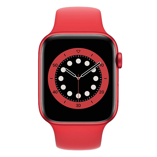 Apple - Apple Watch Series 6 GPS + Cellular 44mm / PRODUCT(RED) Aluminium Case with PRODUCT(RED) Sport Band