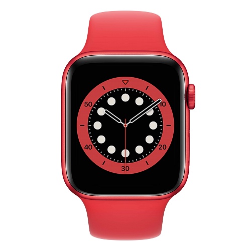 Apple - Apple Watch Series 6 GPS 44mm / PRODUCT(RED) Aluminium Case with PRODUCT(RED) Sport Band