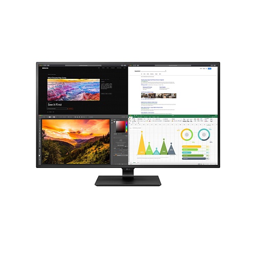 LG - 42.5 UHD HDR 4K USB-C Monitor / Black