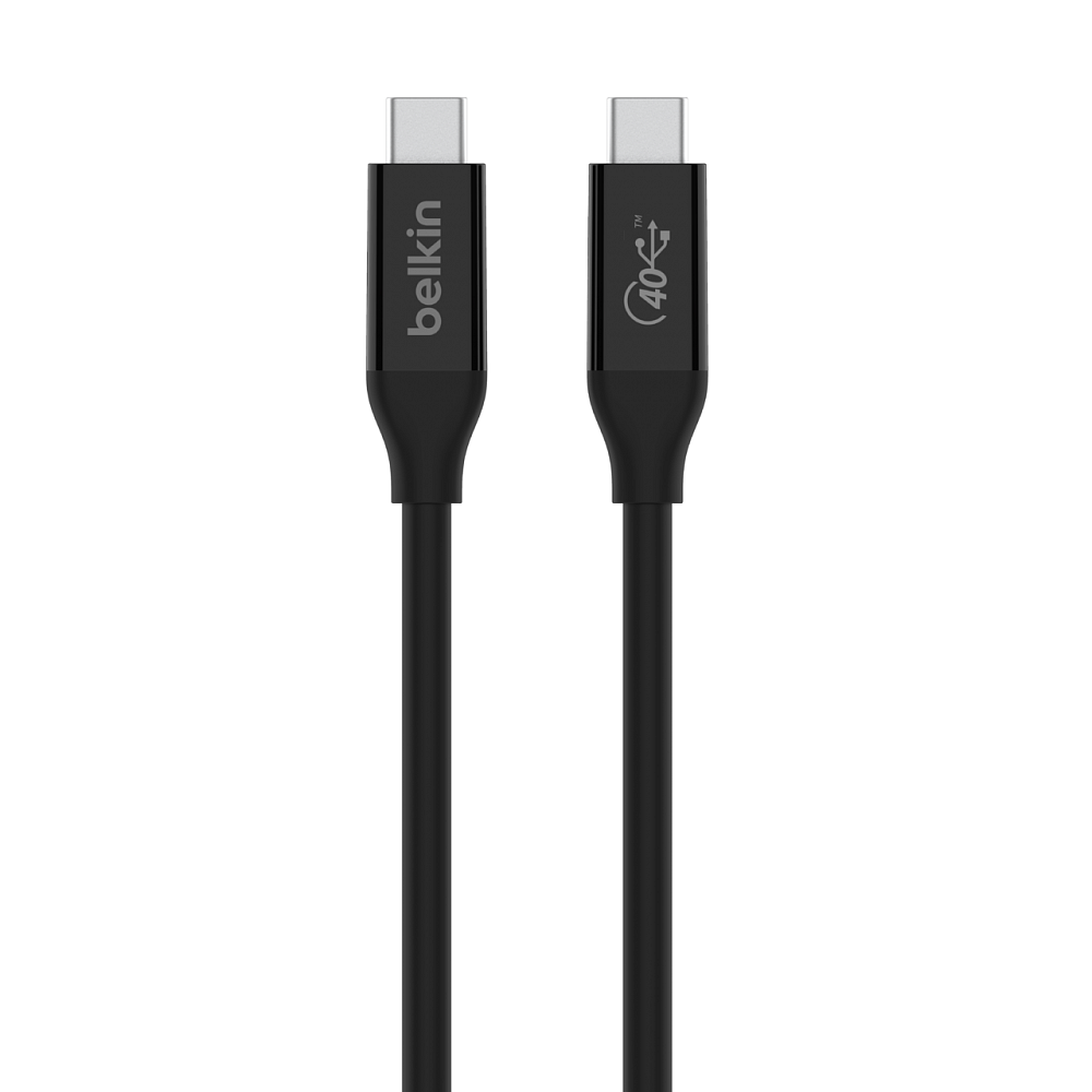 Belkin CONNECT USB4 USB C Cable 0.8m Black 