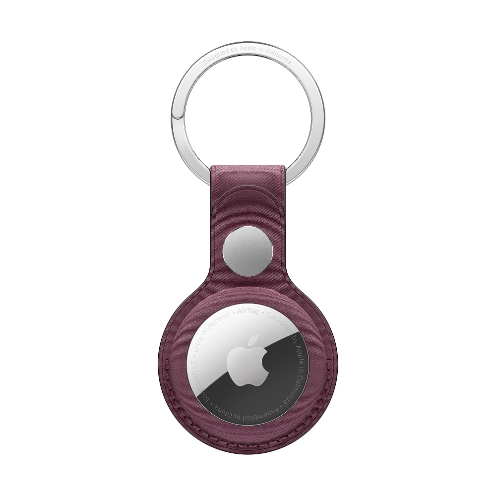 Apple AirTag FineWoven Key Ring Mulberry
