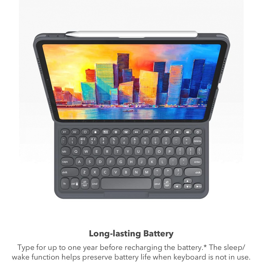 Zagg - Pro Keys Keyboard for iPad 11-inch (A16) / Black