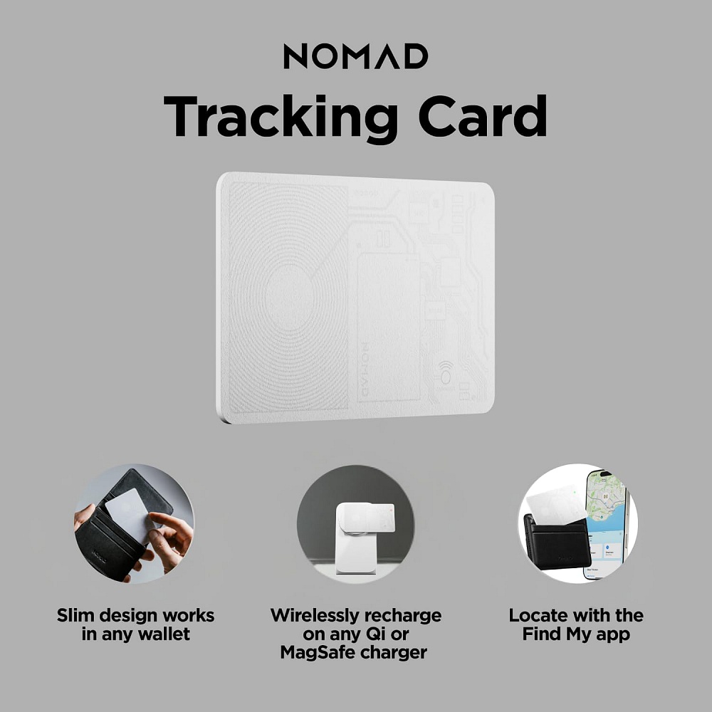 NOMAD - Tracking Card / White