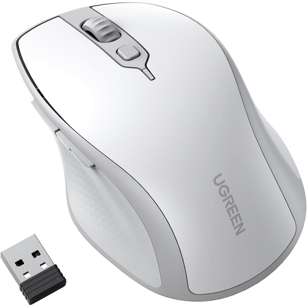 UGREEN - Ergonomic Contoured-Shape Design Wireless Mouse 