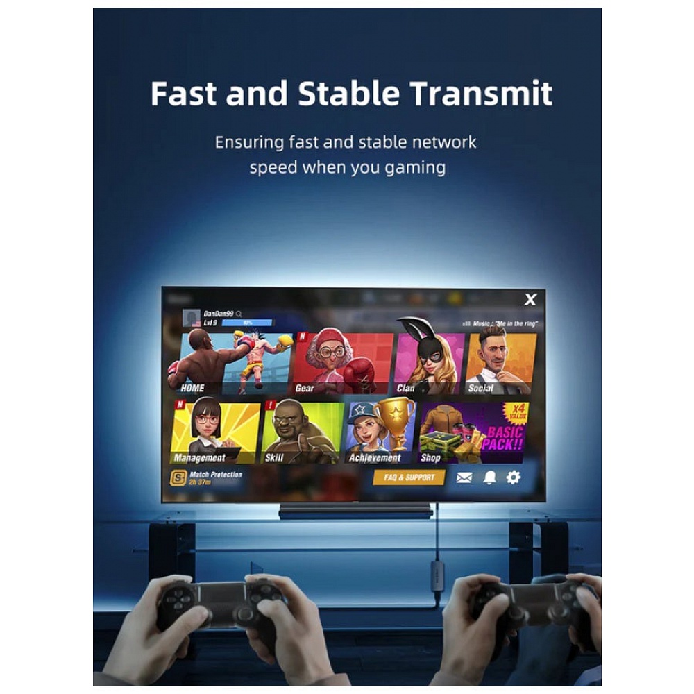Cable Time - USB-A to Ethernet Adapter 2.5Gbps / Space Gray 