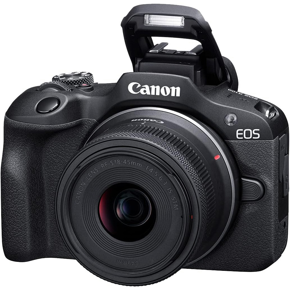 Canon - R100 Camera with 18-48mm Lens / Black