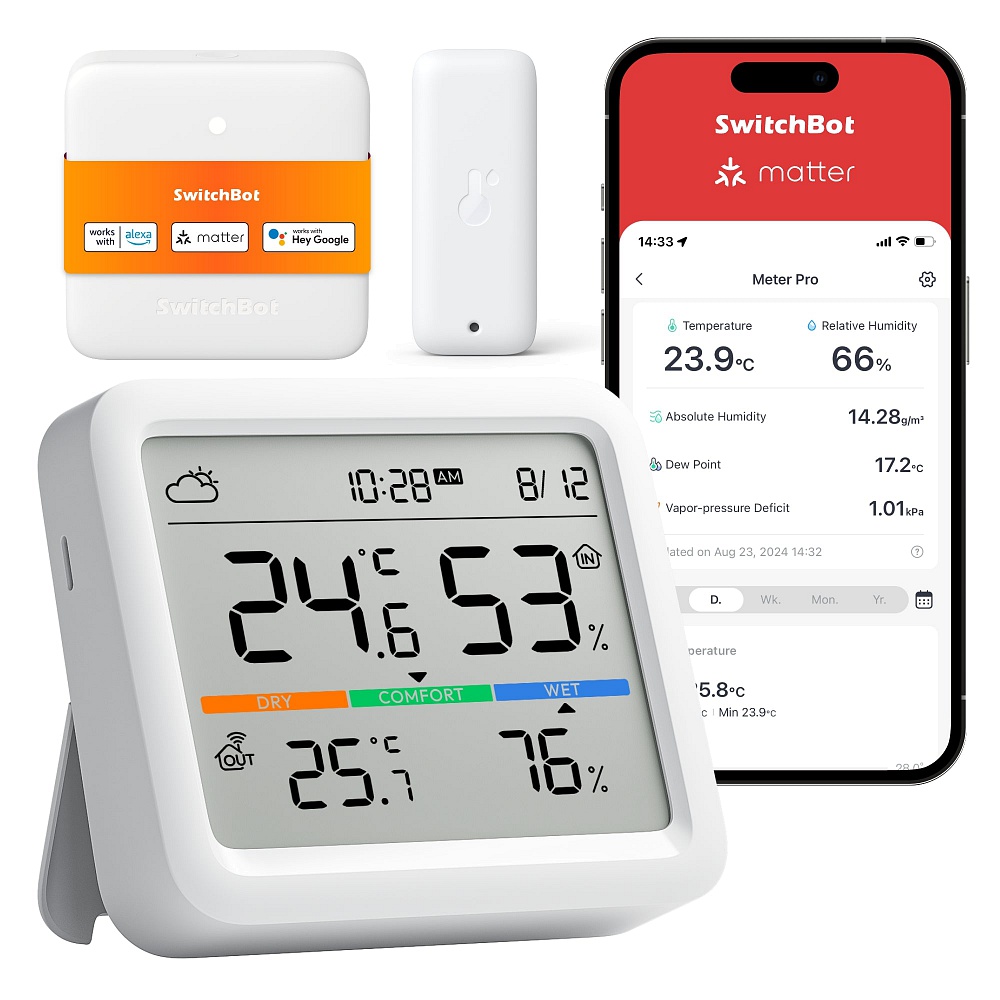 SwitchBot - Meter Pro (Thermometer & Hygrometer) / White 