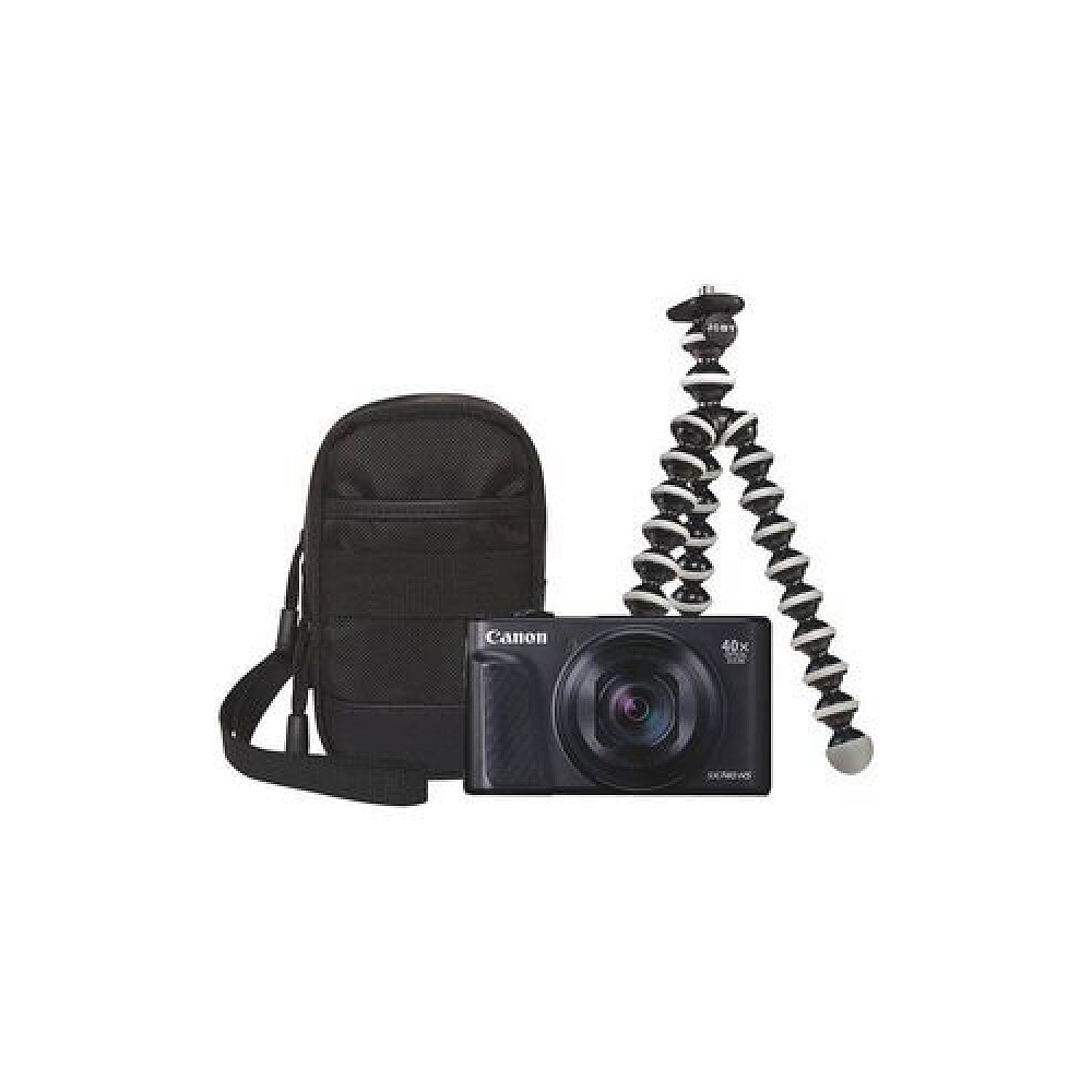 Canon - Powershot SX740 HS with Travel Kit / Black 