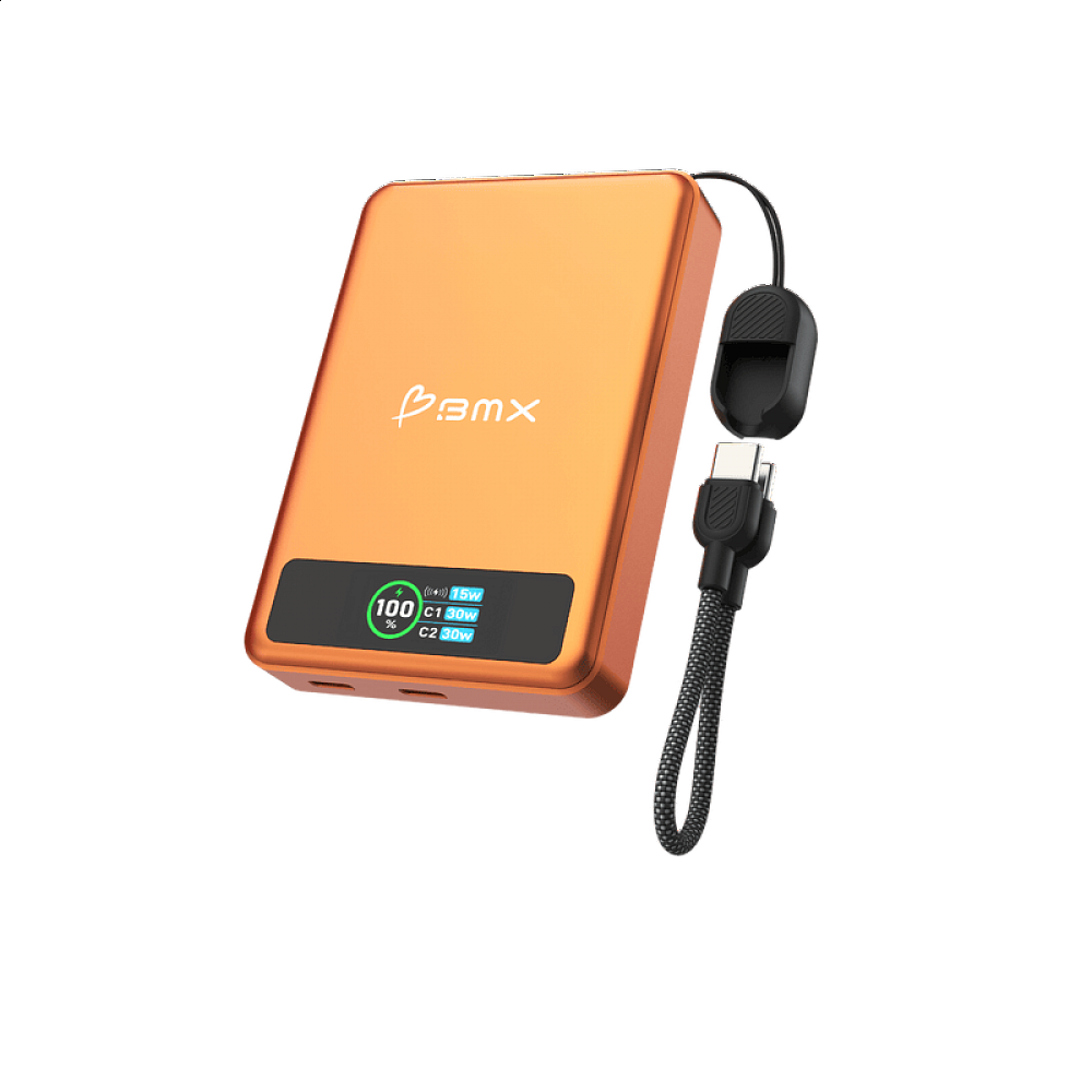 BMX - SolidSafe 10000 mAh Solid-State Magnetic Power Bank 