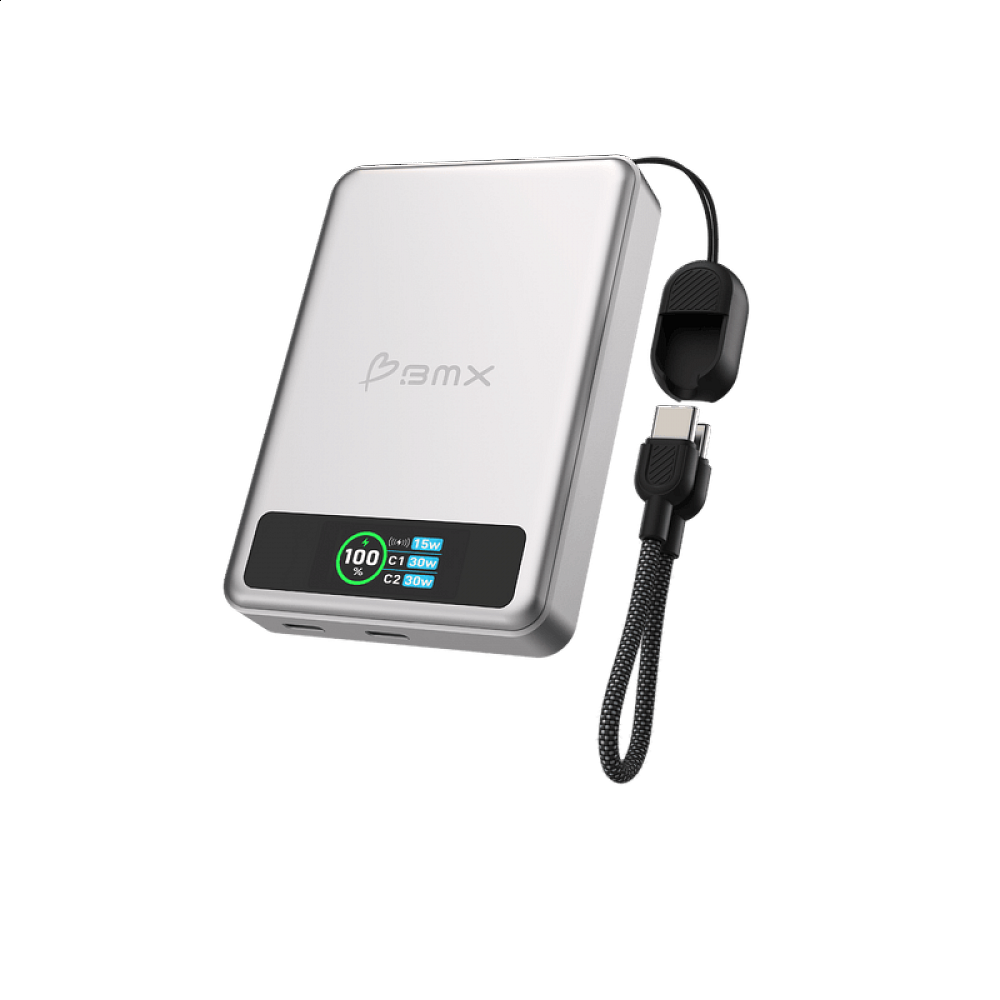 BMX - SolidSafe 10000 mAh Solid-State Magnetic Power Bank 