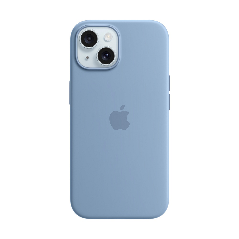 Apple iPhone 15 Silicone Case with MagSafe winter blue