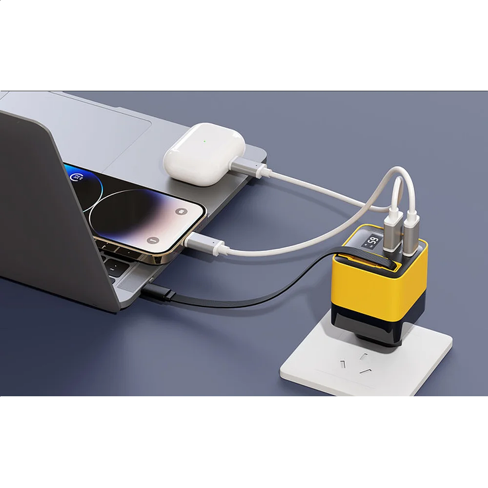 miracase - 65W Power Adapter with USB-C Cable