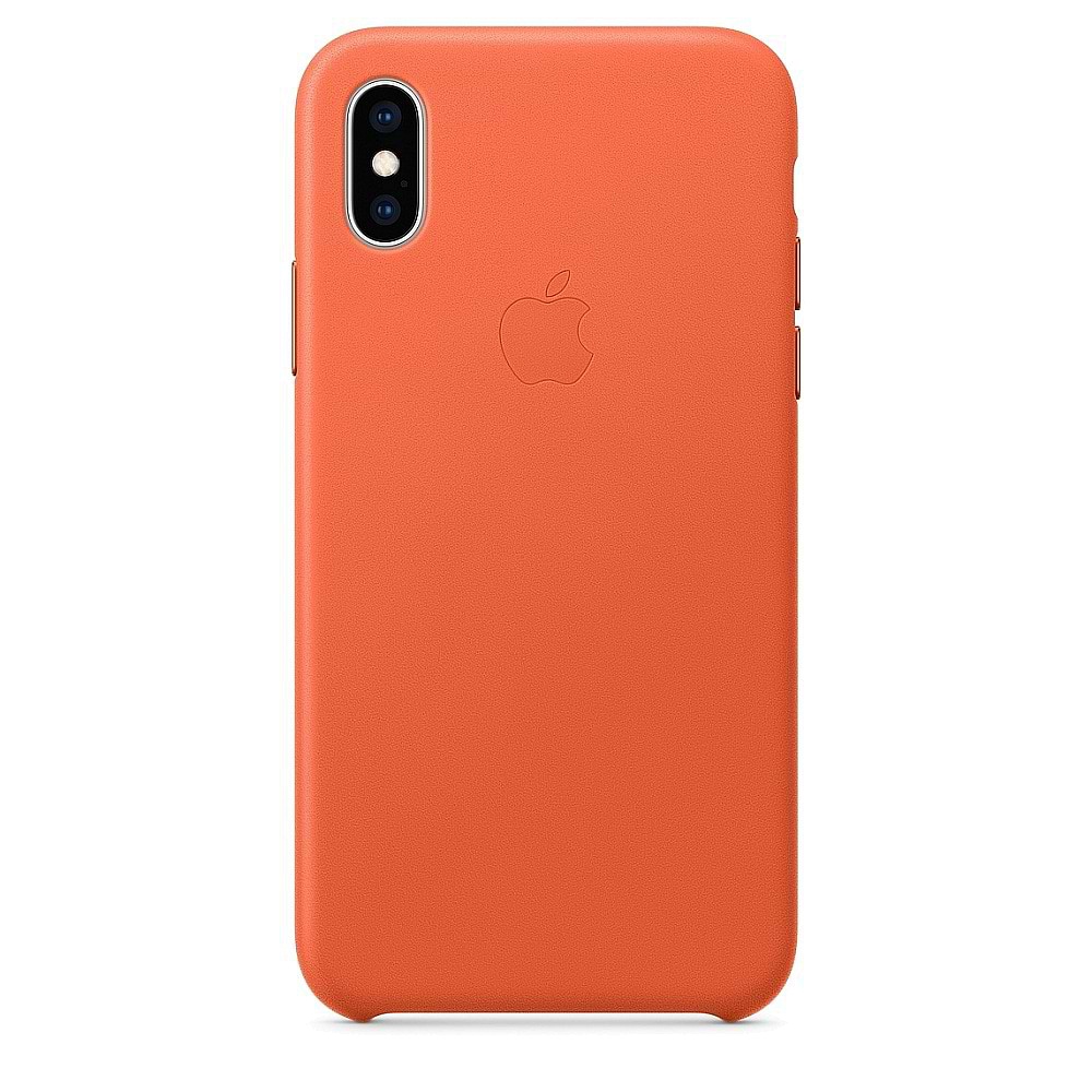 Apple iPhone XS Max Leather Case orange